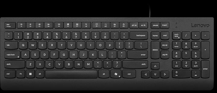 Produktbild Lenovo ESSENTIAL WIRED KEYBOARD (BLACK) - FRENCH 189