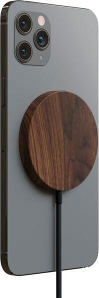 Produktbild Woodcessories Wireless Charger MagPad Walnut 10W (10 W)