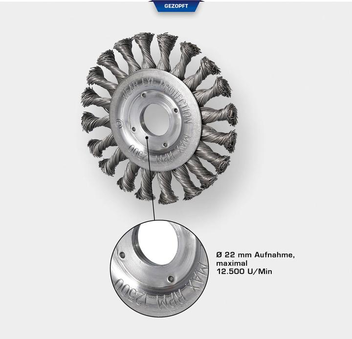 Immagine prodotto Brilliant Tools Spazzola a disco, Ø 115 mm