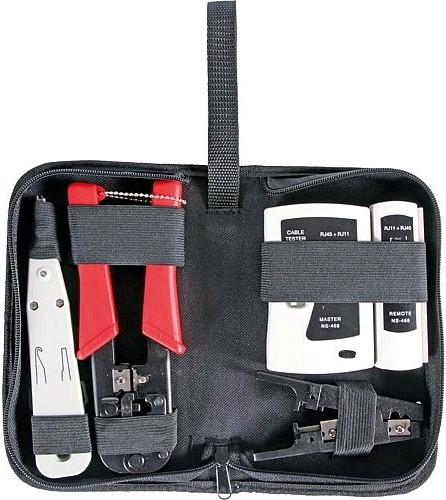 Actual product image EGB Tool set network technology 4 pcs. with bag (Tool)