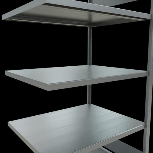 Actual product image Schulte Lagertechnik MULTIplus250 boltless add-on bay system with length bolts