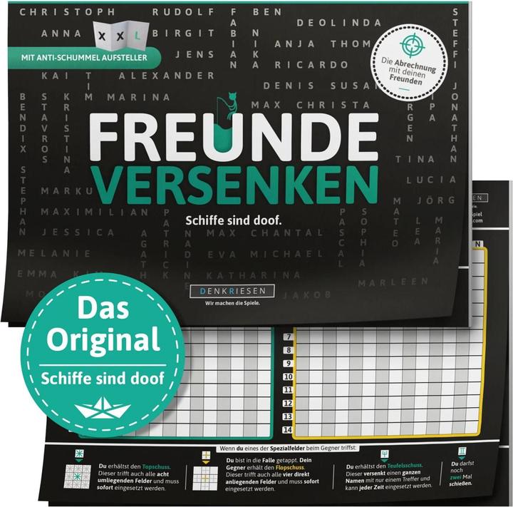 Denkriesen Freunde Versenken - Schiffe sind doof (Deutsch)