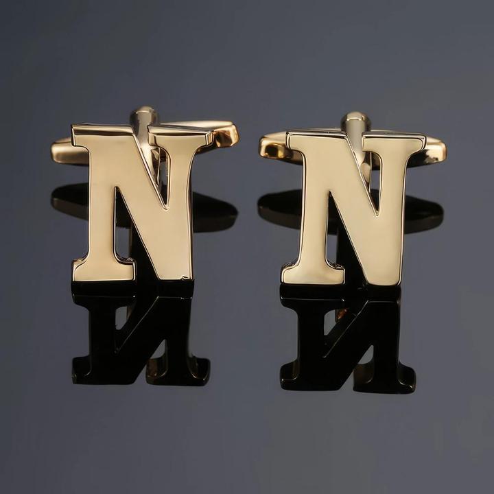 Produktbild X-Tac Buchstabe N Manschettenköpfe (Metall)