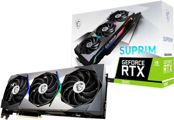Actual product image MSI GeForce RTX 3080 SUPRIM X LHR (10 GB)