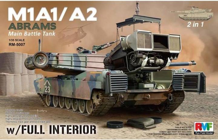 Immagine prodotto Rye Field Model M1A1/A2 Abrams con interni completi 2 in 1