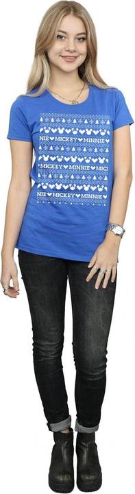Immagine prodotto Disney Mickey And Minnie Christmas Fair Isle Maglietta Donna (L)
