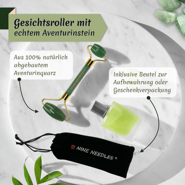 Produktbild Nine Needles Jade Roller Aventurin (1 Stk)