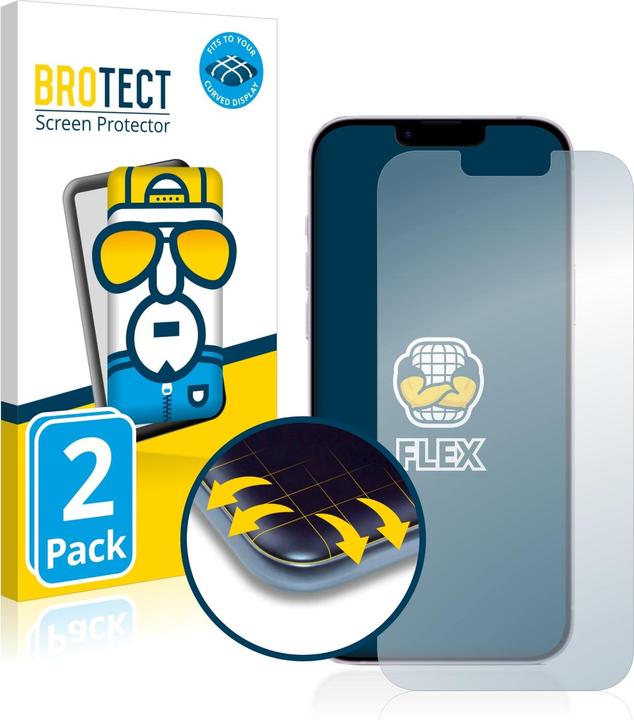 Produktbild BROTECT Full-Cover Displayschutz (2 Stück, Apple iPhone 14 Plus)