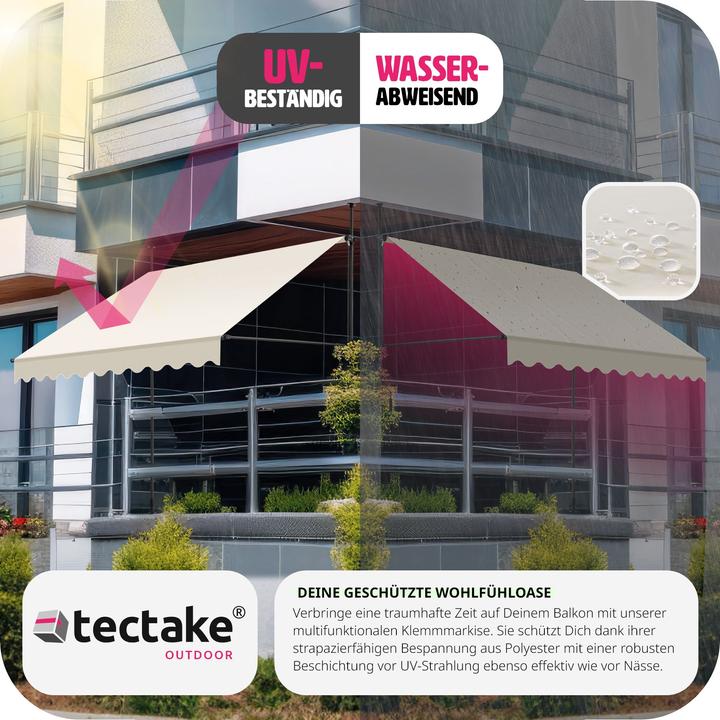 Immagine prodotto tectake Tenda da sole a morsetto (3 m)