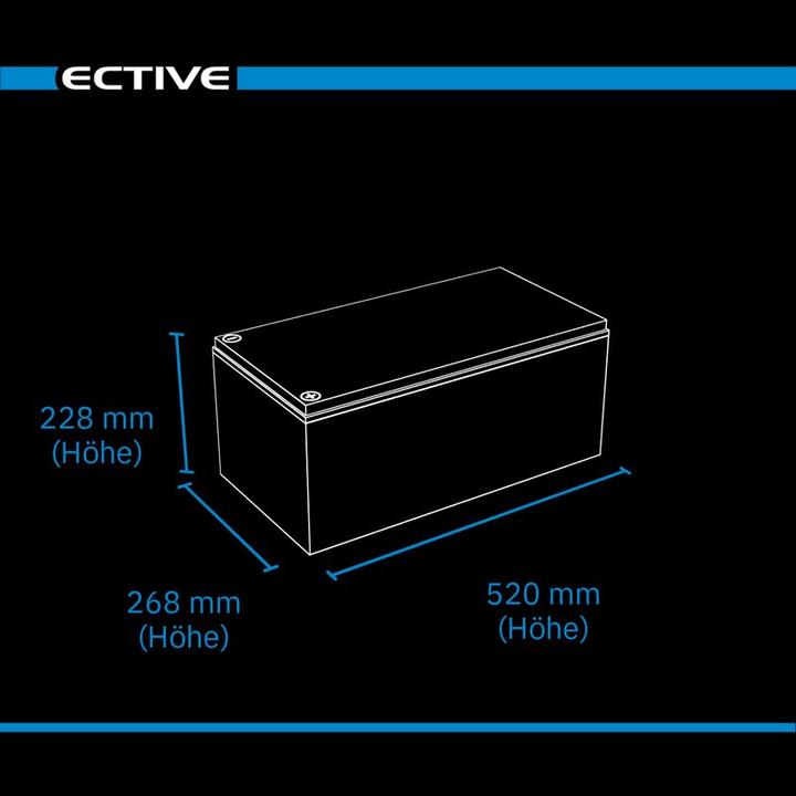 Produktbild Ective 24V 150Ah LiFePo4 Versorgungsbatterie Lithium Akku BMS Wohnmobil LFP BT (24 V, 150 Ah)