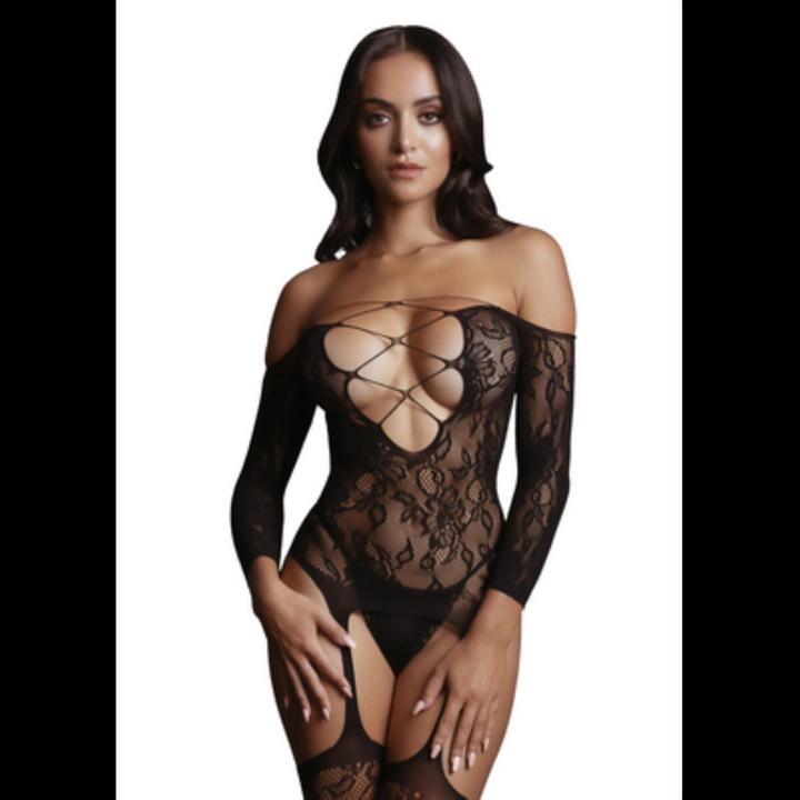 Image du produit Le Désir Bodystocking Criss Cross Neck (Taille unique)