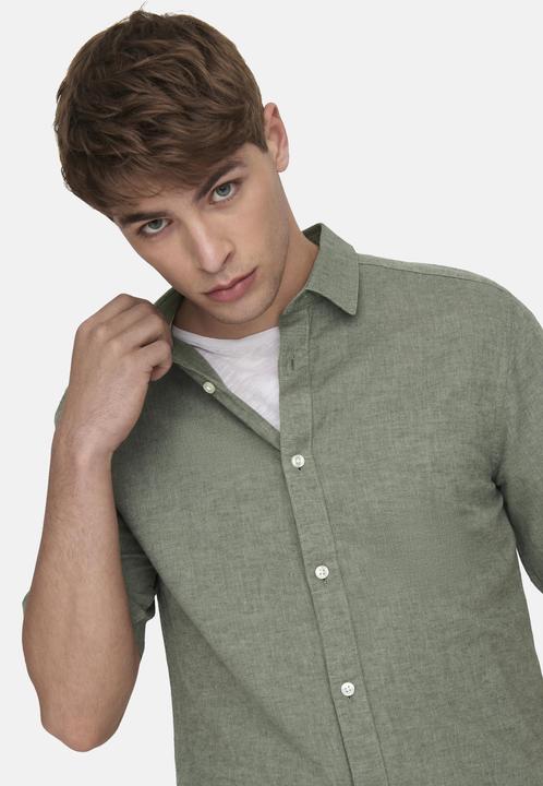 Image du produit Only & Sons Chemise à manches courtes en lin (XS)
