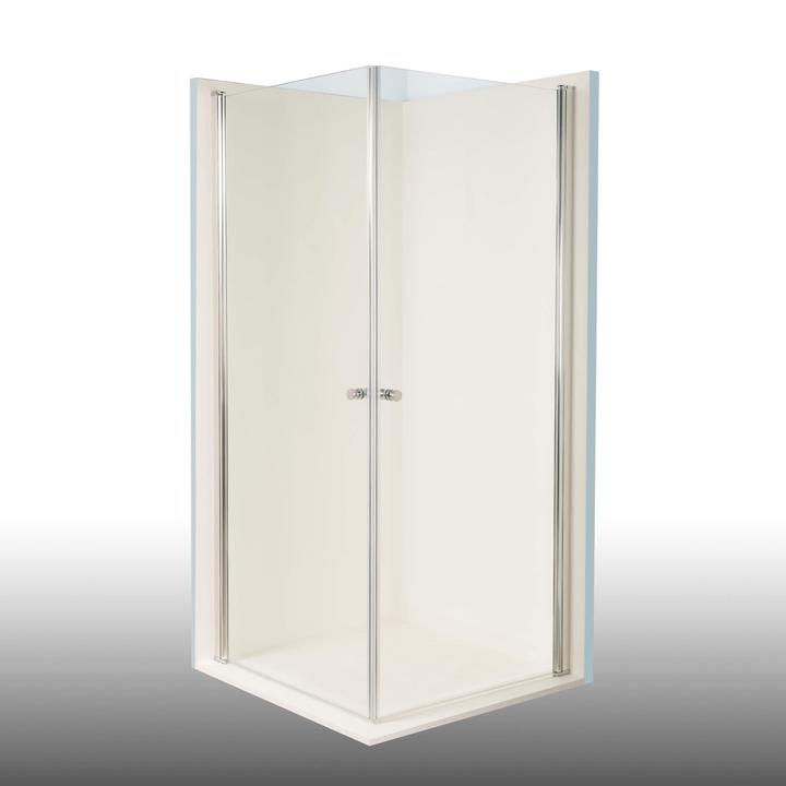 Produktbild Dusbad Duschkabine/ Duschabtrennung Vital 2 Pendeltür/ Eckdusche (80 cm, 80 cm, 202.50 cm)
