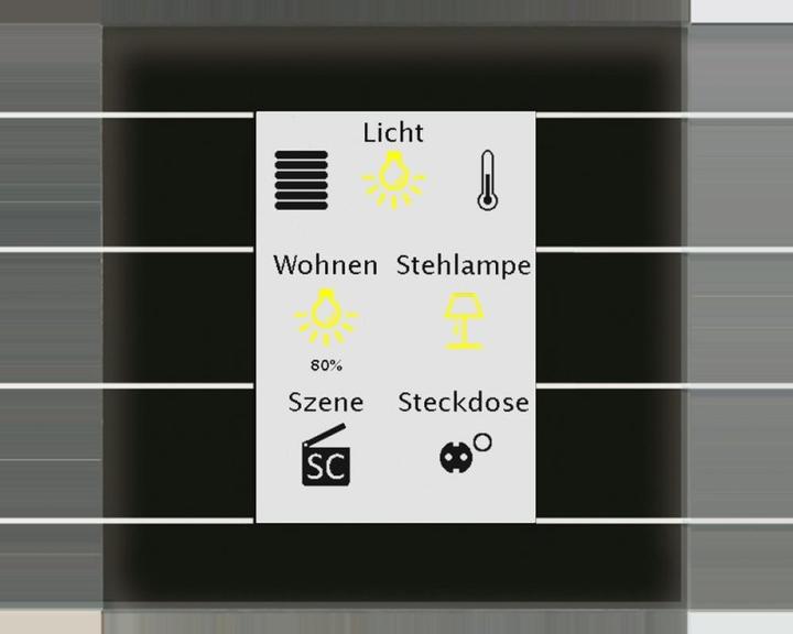 Immagine prodotto MDT BE-GT2TS.02 Pulsante in vetro II Smart con display a colori e sensore di temperatura Nero