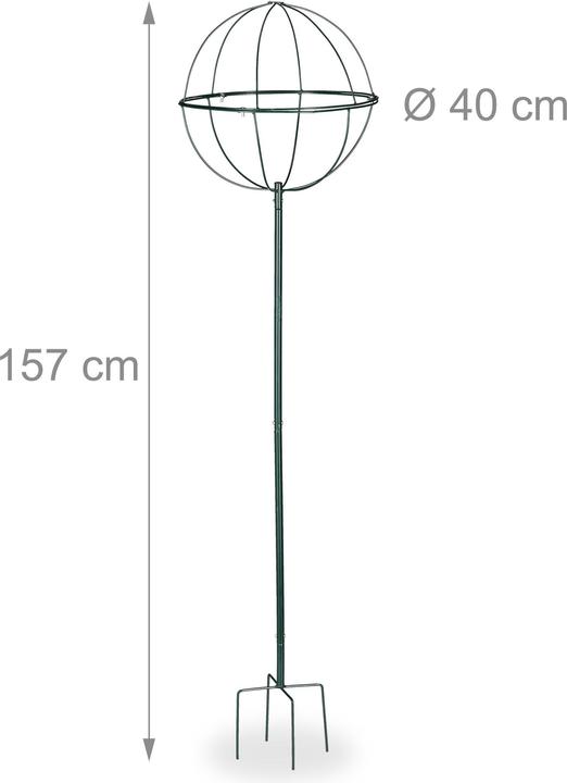 Image du produit Relaxdays Tuteur de jardin set de 2 (40 cm, 40 cm)