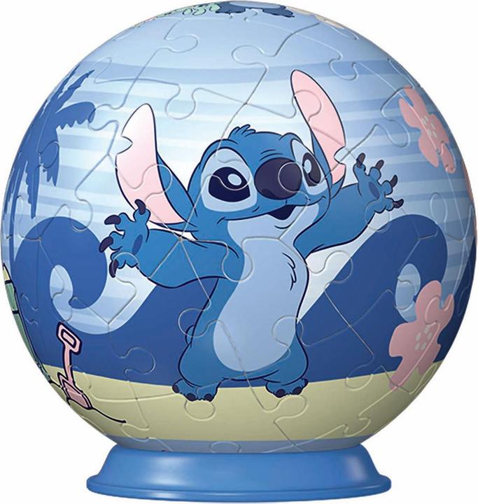 Produktbild Ravensburger 3D Puzzle 11597 - Puzzle-Ball Disney Stitch - für grosse und kleine Stitch Fans ab 6 (54 Teile)