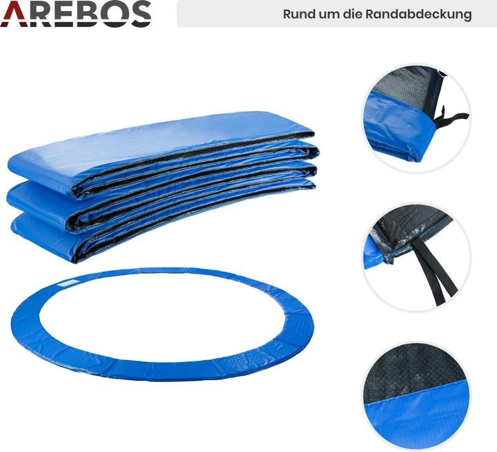 Produktbild Arebos Trampolin Randabdeckung und Sicherheitsnetz