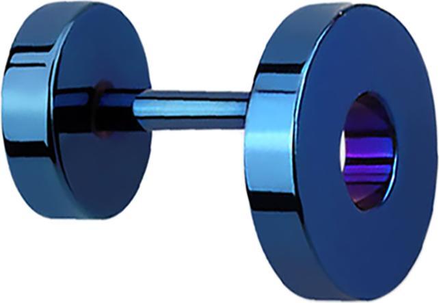 Immagine prodotto Star Piercing Orecchino finto a tunnel blu scuro (Acciaio chirurgico 316L, senza ottone)