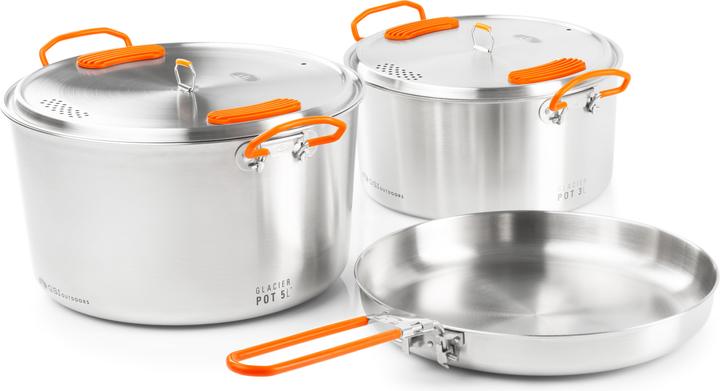Actual product image GSI Glacier Stainless Base Camper Large Cookware