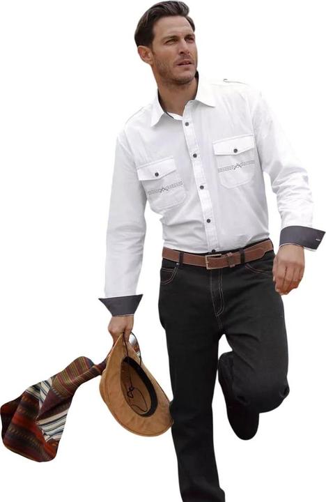 Actual product image Atlas For Men Mens Stretch Regular Jeans (42)