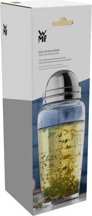 Produktbild WMF Salat Dressingshaker Mixer für Salatsauce 400ml Glasbehälter Messkala 5 Rezepte (400 ml)