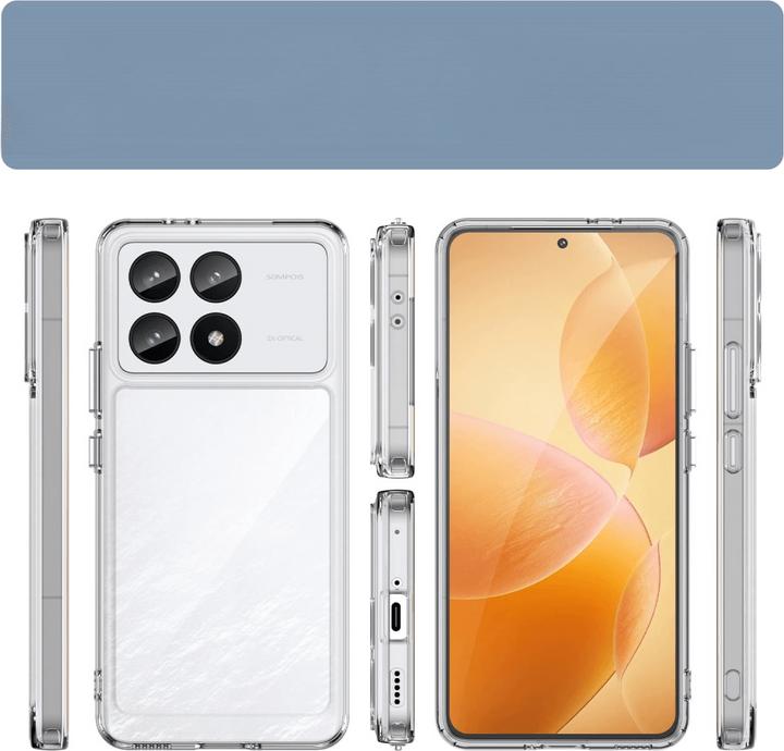 Productafbeelding Cover-Discount Xiaomi Poco F6 Pro - Beschermend acryl hoesje voor mobiele telefoon met opstaande rand (Xiaomi Poco F6 Pro)