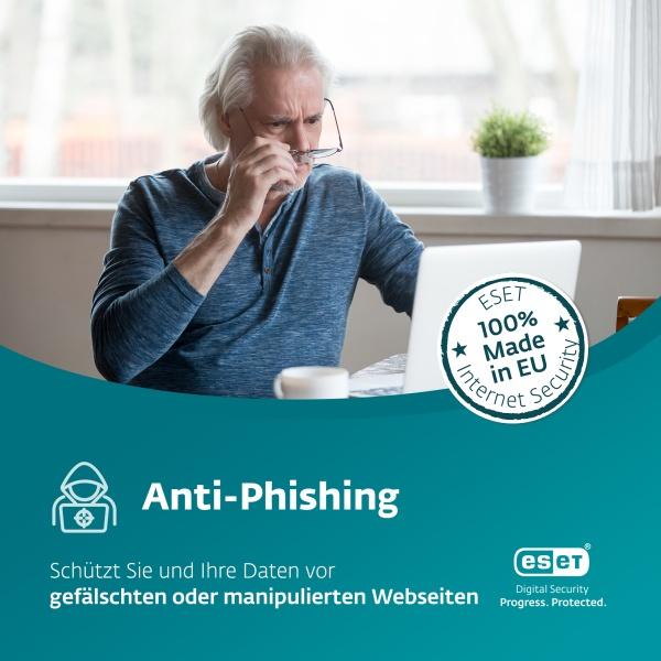 Produktbild ESET Internet Security 3 User (3 Geräte, 12 Monate)
