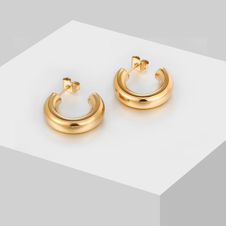 Immagine prodotto Sensora Jewelry Orecchini a cerchio grossi (Acciaio inossidabile)