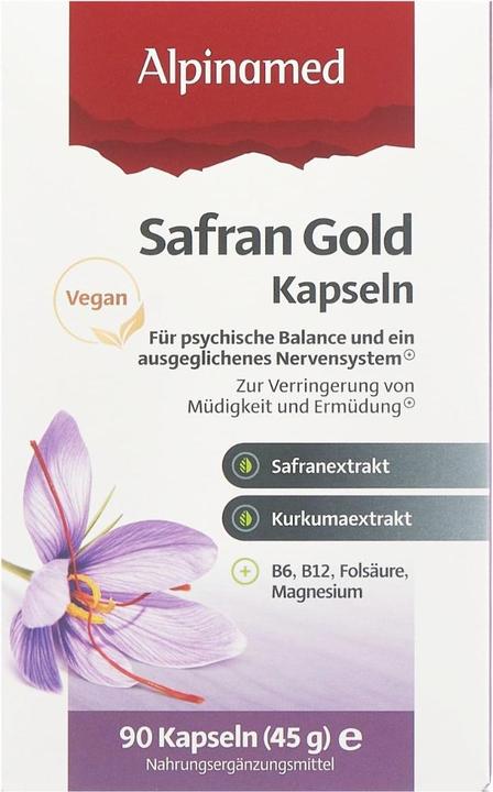 Produktbild Alpinamed Safran Gold (90 Stück, Kapseln, 88 g)