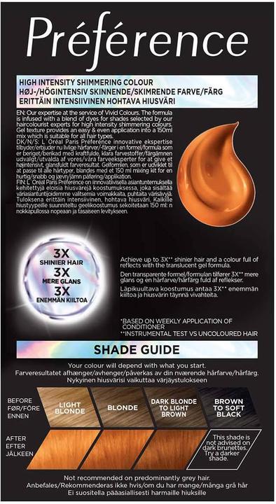 Actual product image L'Oréal Paris Préférence Vivids (Colorista) (7.46 Electric Mango)