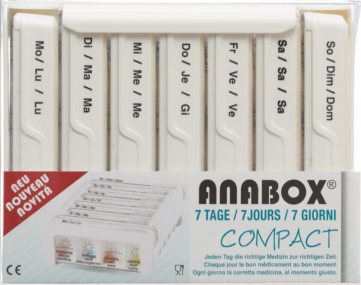 Produktbild Anabox Compact 7 Tage deutsch/französisch/italienisch weiss