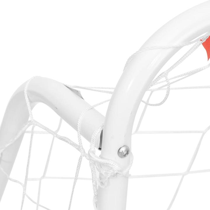 Immagine prodotto VidaXL Fussballtor mit Netz Weiss 214x75x152 cm Stahl & Polyester