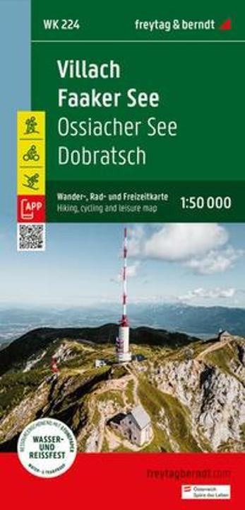 Produktbild Villach - Faaker See, Wander-, Rad- und Freizeitkarte 1:50.000, freytag & berndt, WK 224