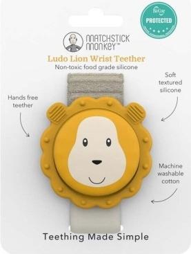 Actual product image Matchstick Monkey Ludo lion wrist teether