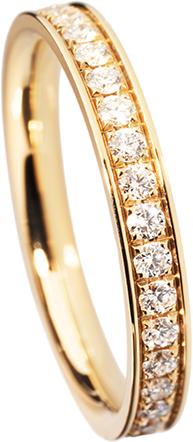 Produktbild Natsumi Schmuck Diamantring Alliance Gelbgold 18K/750 F/G VS Pavefassung (52, 750/18 K Gold)