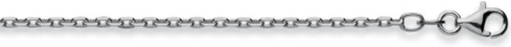 Produktbild Natsumi Schmuck Halskette Silber 925 Anker Geschliffen 2mm (925 Sterling Silber, 50 cm)