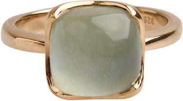 Produktbild Natsumi Schmuck Ring Silber 925 vergoldet Prasiolith (54, 925 Silber)