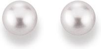 Natsumi Schmuck Ohrstecker Akoya Perle Weissgold 18K/750 Ø 6-6.5mm (750/18 K Weissgold)