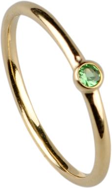 Produktbild Natsumi Schmuck Ring Silber 925 vergoldet Tsavorit (56, 925 Silber)