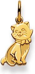 Natsumi Schmuck Anhänger Katze Gold 18K/750 (750/18 K Gelbgold)