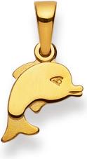 Natsumi Schmuck Anhänger Delfin Gold 18K/750 (750/18 K Gelbgold)