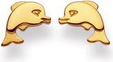Natsumi Schmuck Ohrstecker Delfin Gold 18K/750 (750/18 K Gelbgold)