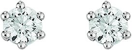 Natsumi Schmuck Ohrstecker Diamant Weissgold 18K/750 0.15 ct G si (750/18 K Weissgold)