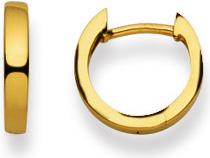 Produktbild Natsumi Schmuck Klappcreolen Gelbgold 18K/750 Ø 12mm Flach (750/18 K Gelbgold)