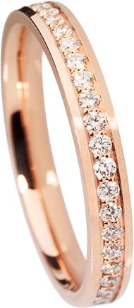 Produktbild Natsumi Schmuck Diamantring Alliance Rotgold 18K/750 F/G VS Neon Kanal (51, 750/18 K Gold)