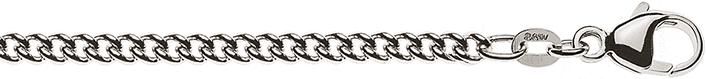 Actual product image Natsumi Schmuck Necklace white gold 18K/750 round armour 2.8mm (750/18 K white gold, 45 cm)