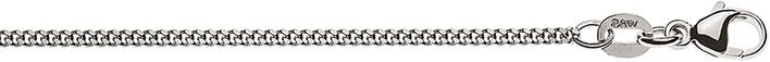Immagine prodotto Natsumi Schmuck Collana in oro bianco 18K/750 conchiglia 1,4mm 50 cm (Oro bianco 750/18 K, 50 cm)