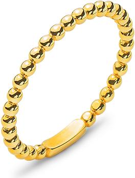 Immagine prodotto Natsumi Schmuck Anello in oro giallo 18K/750 Beisteckring Kugeli (58, Oro 750/18 K)