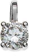Produktbild Natsumi Schmuck Anhänger Diamant Weissgold 18K/750 0.15 ct H si (750/18 K Weissgold)