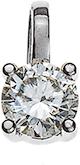 Natsumi Schmuck Anhänger Diamant Weissgold 18K/750 0.10 ct H si (750/18 K Weissgold)